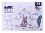 Mamido Mamido Magic forts Konštrukčná stavebnica veľké slamky a spojky 81 dielov