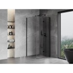 MEXEN/S - Mist-F sprchovací kút skladacie dvere pravá 90 x 90, transparent, čierna 8A6T-090-090-70-00-P