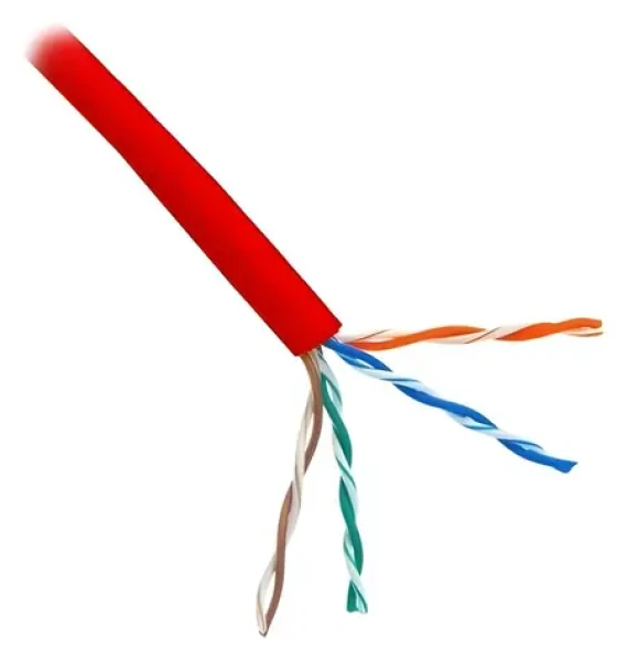 Planet Elite kábel UTP Cat5e červený / Inštalačný kábel / licna / 4pár / bez tienenia / balenie 305 m (KAB-UTP5E-L-PVC-RED)