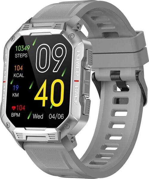 Kumi Smartwatch U3 Pro 1.83 cala 400 mAh strieborný