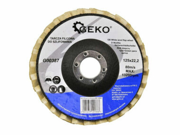 GEKO G00387 / Brúsny kotúč krídlový / 125 x 8 x 22.2 mm (G00387)