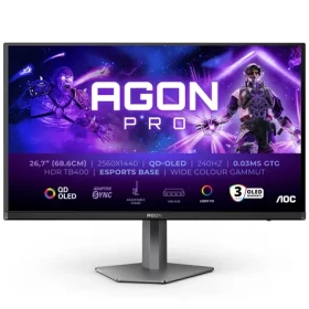 27" AOC AGON Pro AG276QZD2 čierna / OLED / 2560x1440 / 16:9 / 0.03ms / 1.5mil:1 / 250cd-m2 / HDMI + DP / VESA (AG276QZD2)