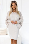 Dámske šaty 402-7 - NUMOCO Béžová L/XL