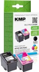 KMP KMP MULTIPACK H135V - 2er-Pack - Schwarz, Farbe (Cyan, Magenta, Gelb) - kompatibel - Tintenpatrone (Alternative zu: HP 301, HP CH561EE, HP CH562EE) - fur Deskjet 1050A J410, 1051A J410, 10XX, 10XX J410, 15XX, 2000, 2050 J510, 2050A J510