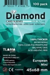 TLAMA hry Obaly na karty Diamond Azure: European Mini (45x68 mm) (80 mikrónov, 100 ks)