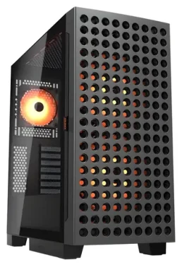 COUGAR Airface ECO RGB čierna / PC skriňa / Midi Tower / ATX / micro-ATX / Mini-ITX / ARGB / bez zdroja (CGR-5YA2B-RGB)