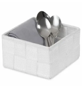 Compactor TEX - košík S biela / Úložný organizér do zásuvky / 12 x 12 x 7 cm (3370910069518)