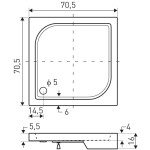 KERRA - Vanička univerzálna štvorcová Victor 70/16 cm 5907548123084
