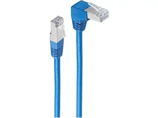 Shiverpeaks modrá / Patch kábel / S/FTP / Cat6 / RJ-45 lomený-rovný / 5 m (BS08-64051)