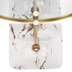 REA - Voľne stojace umývadlo Aris Marble 44x37,5 REA-U6906