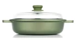 Risoli DR GREEN / Kastról s pokrievkou / 28 cm / 3 l / liaty hliník (00099DR/28GS)