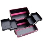 Aptel Kozmetický kufrík 35x25x31cm ružovo-čierny CA34A