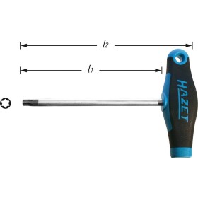 Hazet HAZET dielňa skrutkovač Torx Veľkosť skrutkovača T 6 Dĺžka drieku: 80 mm; 828-T6