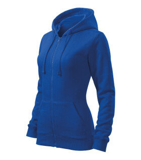 Trendy mikina na zips ženy kráľovská modrá 2XL