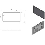 SAPHO - GEMINI zrkadlo s LED osvetlením 90x50cm GM090