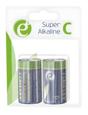 Alkalická batéria LR14 (C) 2 ks / Batéria / Alkalická / 1,5 V (EG-BA-LR14-01)