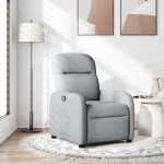 VidaXL vidaXL Fotel rozkładany, jasnoSivý, tapicerowany tkaniną