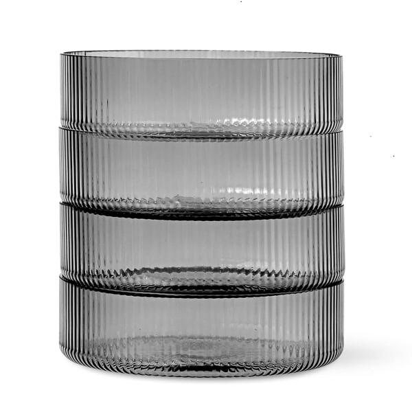 Ferm Living Jedálenská misa Ripple šedá 12 cm 4 ks