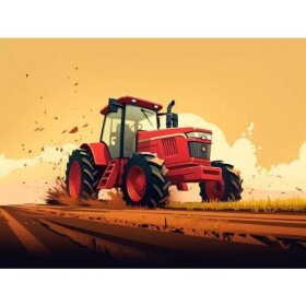 Jedlý papier traktor kreslený A4 - PICTURE - PICTURE