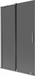 MEXEN/S - Velár dvojkrídlová posuvná vaňová zástena 110 x 150, grafit, grafit metal 896-110-000-41-95
