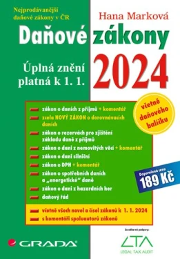 Daňové zákony 2024, Marková Hana