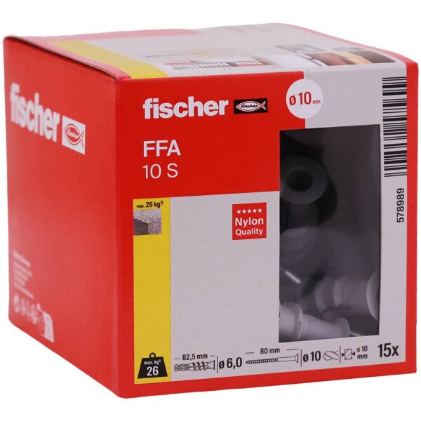 Fischer kotva do pórobetónu 62 mm 578989 15 ks; 578989