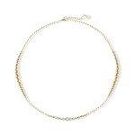 Liu Jo Pozlátený guličkový náhrdelník s kryštálmi LJ2824