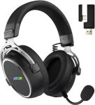 Hator Hypergang 3 ESH55 čierna / Herné bezdrôtové slúchadlá / Hi-Res / ANC / BT 5.4 / USB (ESH55)