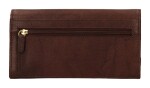 Dámska kožená peňaženka Lagen W-2025 Dark Brown