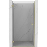 MEXEN/S - Lunar-B sprchové dvere krídlové ľavé 95, transparent, zlatá kartáčovaná 832-095-000-55-00-L