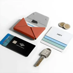 Moft Agile Travel MagSafe hnedá / Peňaženka / MagSafe / Stojanček / 8 kariet / RFID ochrana (MB005S-1-CLRD)