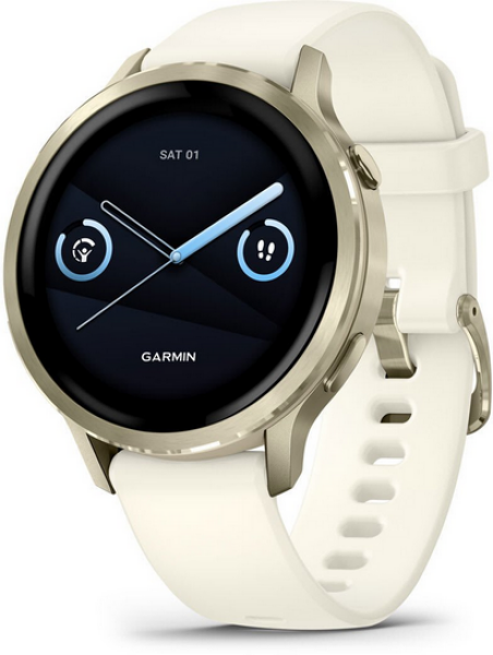 Garmin Venu 4 41mm Amoled Lunar Gold / Bone, Silicone Band