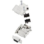 TRU COMPONENTS TCD45PKM09DBSK 7709468 sada D-SUB zásuvková lišta 45 ° Pólov: 9 spájkovaný 1 ks; 7709468