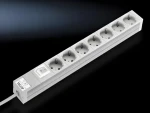 Rittal DK 7240.220 sivá / Zásuvková lišta / 19" / 7x zásuvka typ F / 230V/16A / so spínačom (7240220)