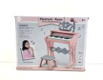 Mamido Mamido Detské elektrické piano so stoličkou a mikrofónom 25 kláves ružové