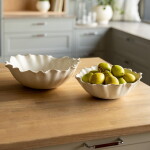 Storefactory Keramická misa Haväng Off-White Ø 37 cm