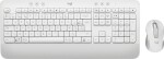 Logitech Logitech Signature MK650 Combo For Business klawiatura Dołączona myszka Biuro Bluetooth AZERTY Belgijski Biely