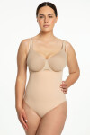 Dámske body 419 Seamless Open Beige - Julimex 2XL béžová