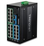TRENDnet TRENDnet Industrie Switch 26Port Gbit PoE+ Metall DIN-Rail