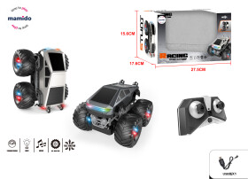 Mamido Mamido Terénne auto na diaľkové ovládanie Stunt Truck so svetlami a hudbou sivé MT1429