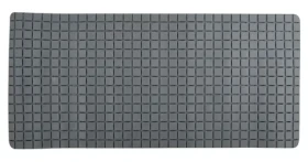 MSV protišmyková podložka do vane QUADRO Premium sivá / SBS kaučuk / 36 x 76 cm