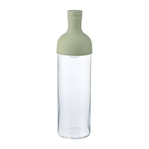 Hario Cold Brew Tea zelená / Fľaša na cold brew / 750 ml / sklo a silikón