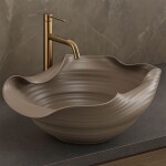 REA - Keramické umývadlo na dosku HM-66TB Handmade ART 50x40 REA-U6324