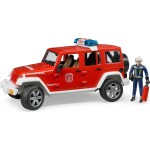 Bruder 02528 Hasičské auto Jeep Wrangler s figúrkou hasiča