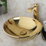 REA - Umývadlo na dosku Sofia Gold REA-U9015