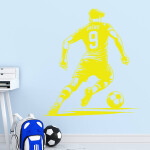 Veselá Stena Samolepka Futbalista s menom Farba: žlutá, Veľkosť: 100 x 109 cm