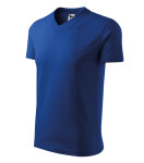 Tričko s výstrihom do V unisex kráľovská modrá 3XL