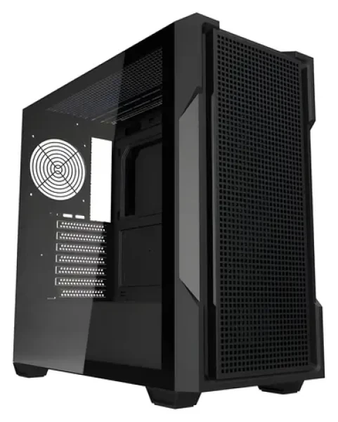 DarkFlash DS900 Mesh čierna / ATX / bez ventilátorov / 2x USB-A / priehľadná bočnica / bez zdroja (DS900 Mesh_Black)
