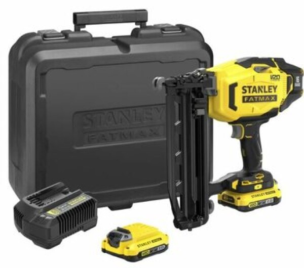 Stanley V20 SFMCN616D2K / Aku klincovačka / 18V / Dĺžka klinca: 25-64 mm / 2x 2.0Ah (SFMCN616D2K)