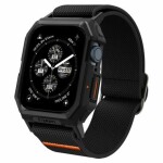 Spigen Lite Fit Pre ochranný kryt s remienkom pre Apple Watch Series 45mm 44mm čierna (ACS07103)